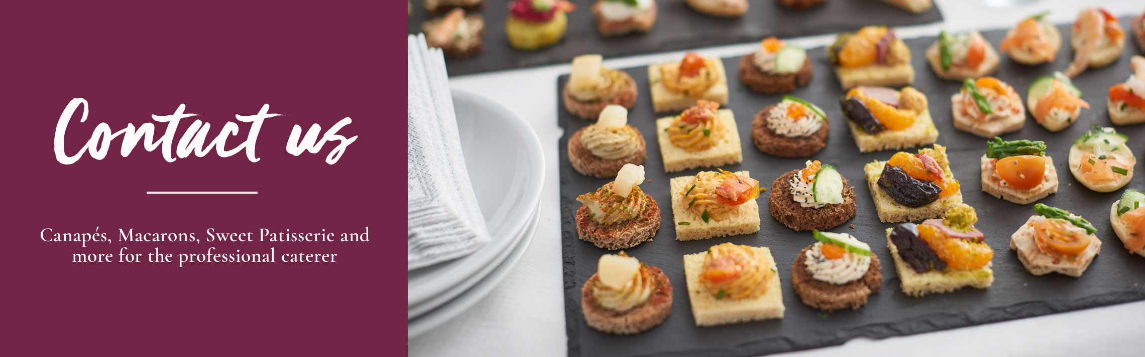 Canapes Catering - Tipiak Foodservice - Canapes, Macarons, Sweet Patisserie