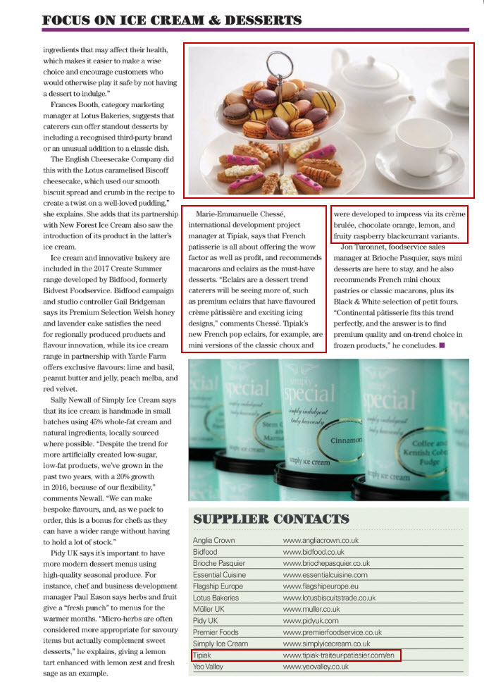 Macaron Supplier - Tipiak Foodservice - Canapes, Macarons, Sweet Patisserie