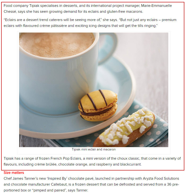 Canapes Catering - Tipiak Foodservice - Canapes, Macarons, Sweet Patisserie